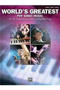 World's Greatest Pop Sheet Music for Piano/Vocal/Guitar