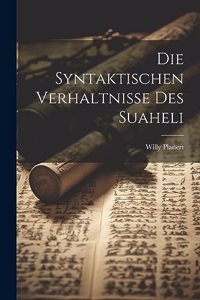 Syntaktischen Verhaltnisse Des Suaheli