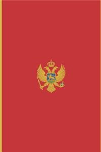 Montenegro Flag Notebook - Montenegrin Flag Book - Montenegro Travel Journal: Medium College-Ruled Journey Diary, 110 page, Lined, 6x9 (15.2 x 22.9 cm)