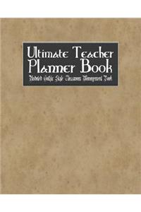 Ultimate Teacher Planner Book Undated Gothic Style Classroom Management Book