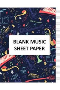 Blank Music Sheet Paper