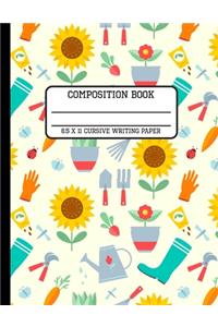 Composition Book Cursive Writing Paper