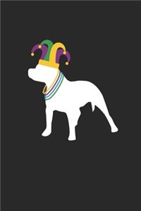 Pitbull Journal - Pitbull Notebook - Mardi Gras Gift for Pitbull Lovers