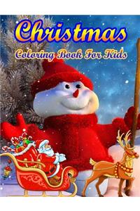 Christmas Coloring Book For Kids: 50 Christmas Coloring Pages for Kids