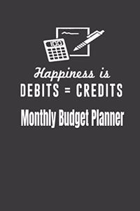 Happiness Is Debits = Credits