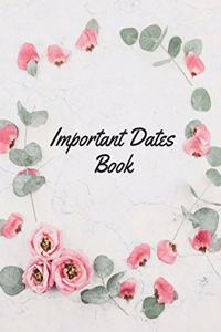 Important Dates Book