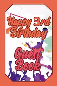 Happy 3rd Birthday Guest Book