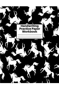 Handwriting Practice Paper Workbook