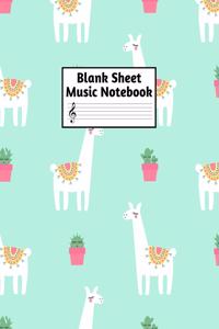 Blank Sheet Music Notebook
