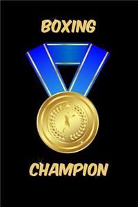 Boxing Champion Notebook