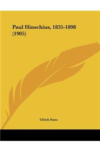 Paul Hinschius, 1835-1898 (1905)