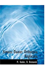 Simons Daines Orthoepia Anglicana