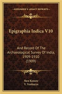 Epigraphia Indica V10
