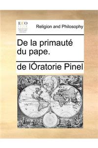 de La Primaute Du Pape.
