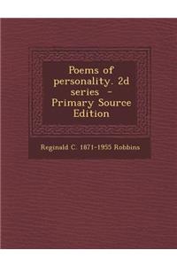 Poems of Personality. 2D Series