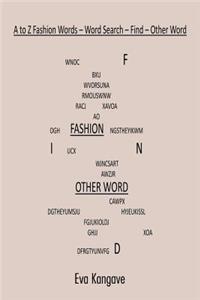 A to Z Fashion Words