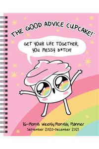 The Good Advice Cupcake 16-Month 2020-2021 Monthly/Weekly Planner Calendar