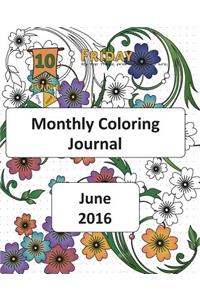 Monthly Coloring Journal