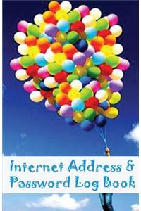 Internet Address and Password Book: Internet Address and Password Book / Diary / Notebook Rainbow