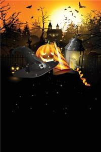 Halloween Sparkle Grid Notebook