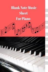 Blank Sheet Music for Piano