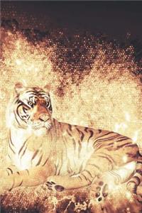 Stay Wild at Heart Golden Tiger Illustration Art Journal