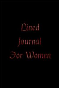 Lined Journal For Women