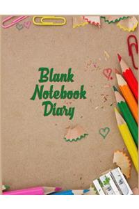 Blank Notebook Diary