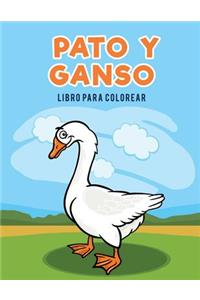 Pato y ganso libro para colorear