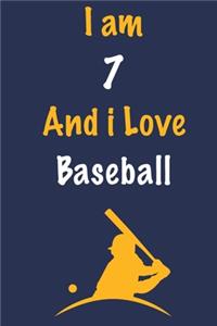 I am 7 And i Love Baseball
