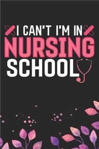 I Can't I'm in Nursing School