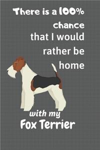There is a 100% chance that I would rather be home with my Fox Terrier