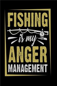 Fishing is my anger management Notebook