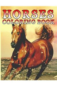 Horses Coloring Book