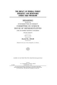 The impact of federal energy efficiency and renewable energy R&D programs