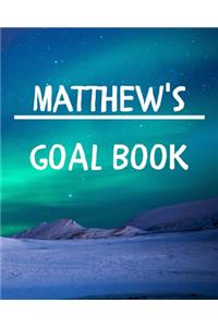 Matthew's Goal Book