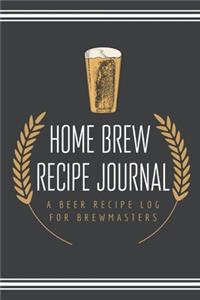 Home Brew Recipe Journal