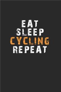 Eat Sleep Cycling Repeat Notebook