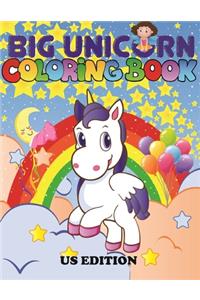 Big Unicorn Coloring Book