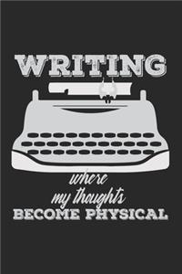 Writing - where my thoughts become physical