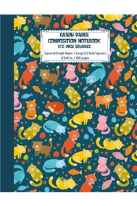 Graph Paper Composition Notebook 1/2 inch squares (100 pages)