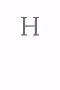Buchstabe H Notizbuch