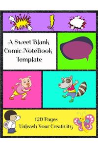 A Sweet Blank Comic NoteBook Template 120 Pages Unleash Your Creativity