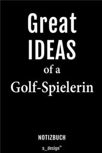 Notizbuch für Golf-Spieler / Golf-Spielerin