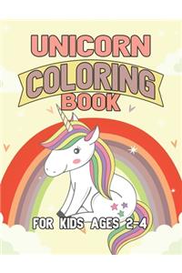 Unicorn Coloring Book for Kids Ages 2-4: Creative Coloring Pages with Funny Cute Unicorns for Kids Toddler Boys Girls Relax after School