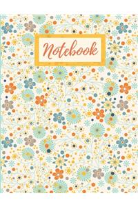 Retro Flowers Notebook