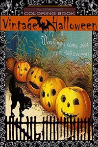 Vintage Halloween Coloring Book