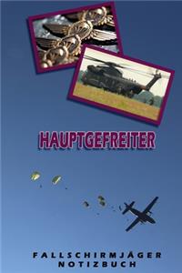 Hauptgefreiter Fallschirmjäger Notizbuch