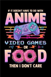 If It Doesn't Have To Do With Anime Video Games Or Food Then I Don't Care