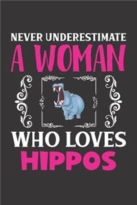 Never Underestimate A Woman Who Loves Hippos